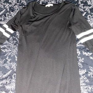 Stella Tweed Bodycon Dress - Size Medium - Black